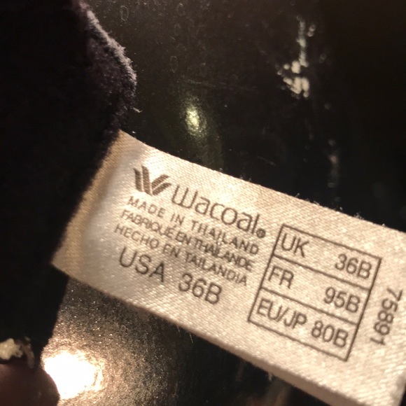NWOT Wacoal Bra w/French Lace 36B (Display Item) - Picture 6 of 6